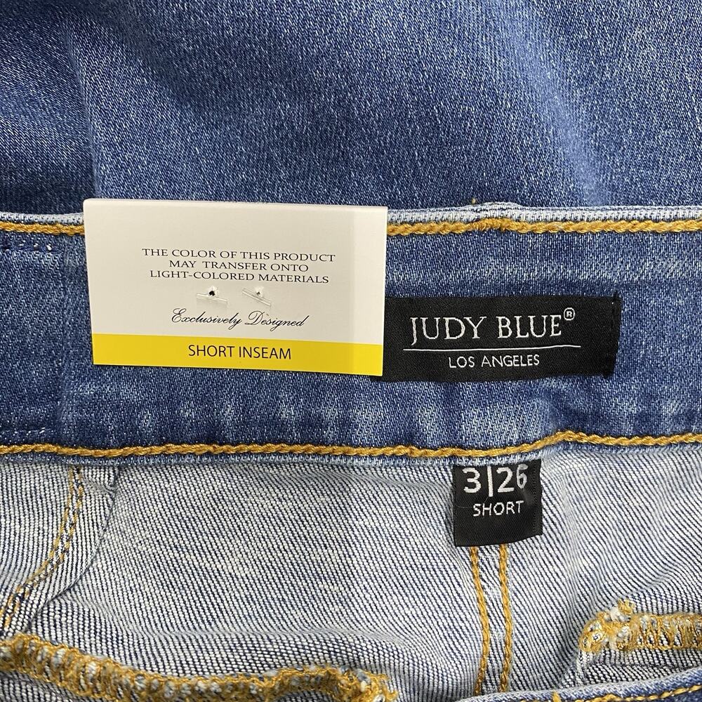 Judy Blue High Waist Trouser Column Wide Leg Jeans Women’s 3/26 Short 29” NWT - Picture 5 of 14